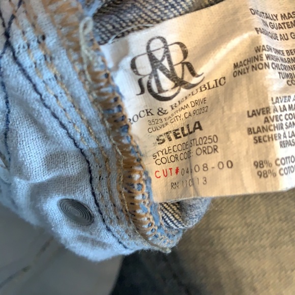 Rock & Republic Premium Denim Stella Straight Leg Jeans Y2K - Picture 4 of 8